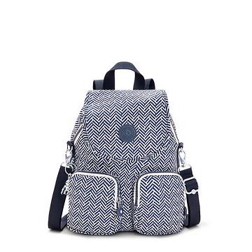 Kipling Firefly Up Printed Convertible Rugzak Grijs | NL 1633EB